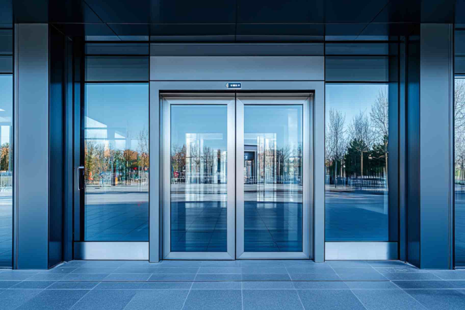 jpeg-optimizer_metal-doors-that-operate-automatically-isolated-white-backdrop-generative-ai