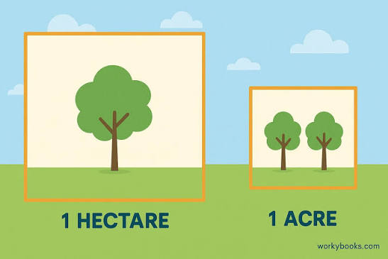 convert acres into hectare