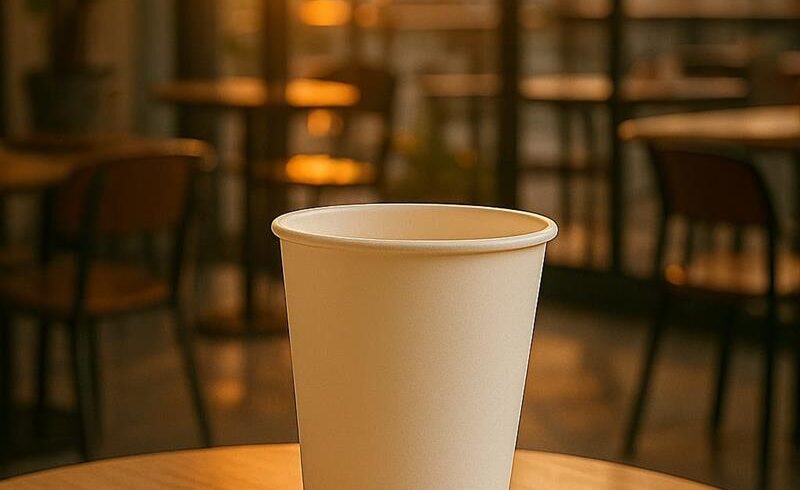 Standard Single Wallpaper Cups For Daily Coffee Service