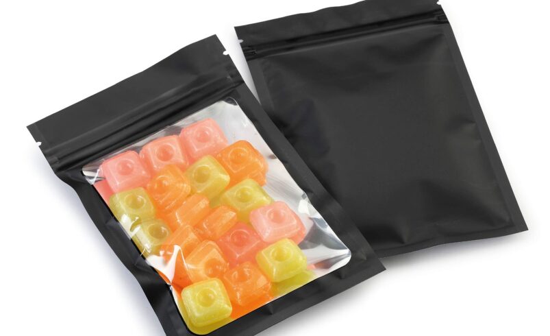 Freshness Locked Custom Black Mylar Bags