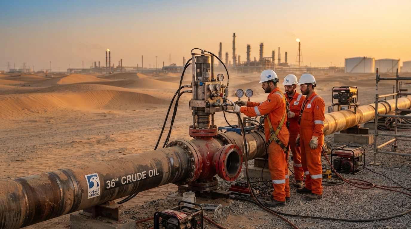 Hot Tapping & Line Stopping Services: A Technical Guide for Abu Dhabi Pipeline Operators