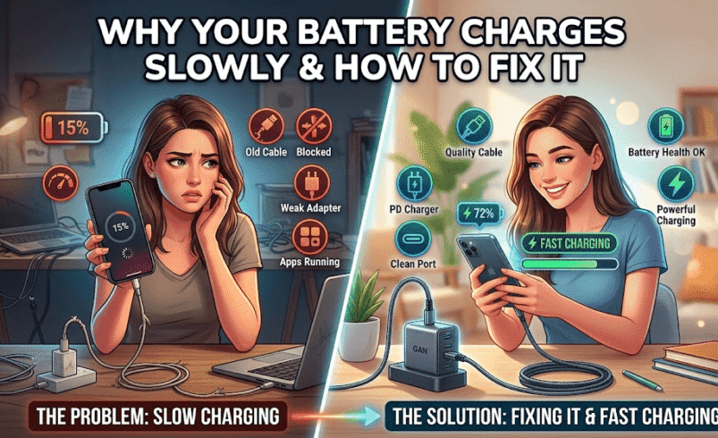 Why Your Battery Charges Slowly and How to Fix It