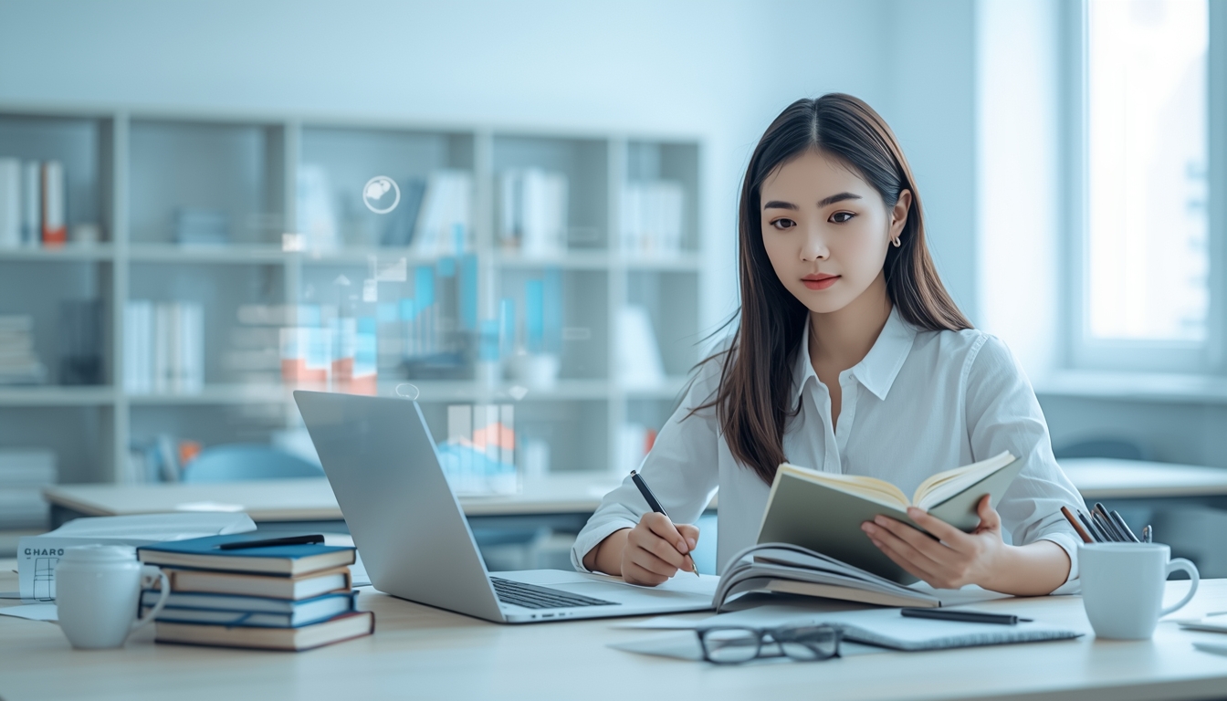 lucid-origin_A_realistic_high-quality_16_9_scene_of_a_modern_study_work_desk_in_a_bright_acad-0