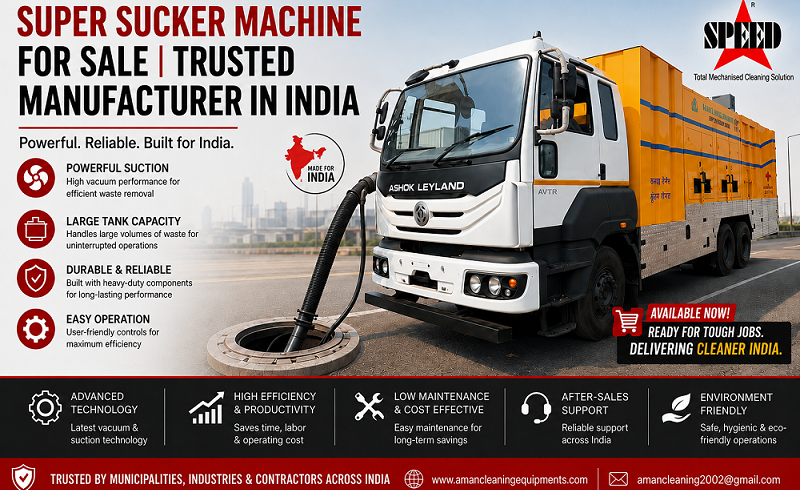 Super Sucker Machine For Sale | Trusted Manufacturer in India