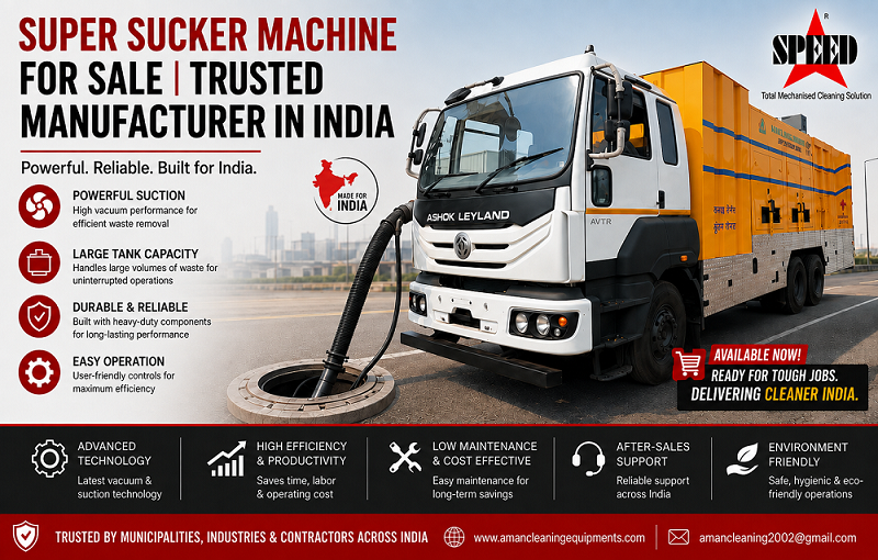 Super Sucker Machine For Sale | Trusted Manufacturer in India